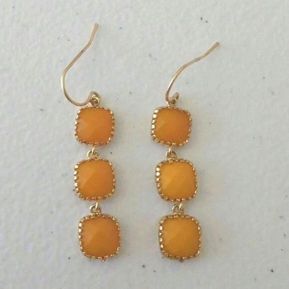 Tangerine Jewelry Shop orange dangle earrings - Picture 1 of 7